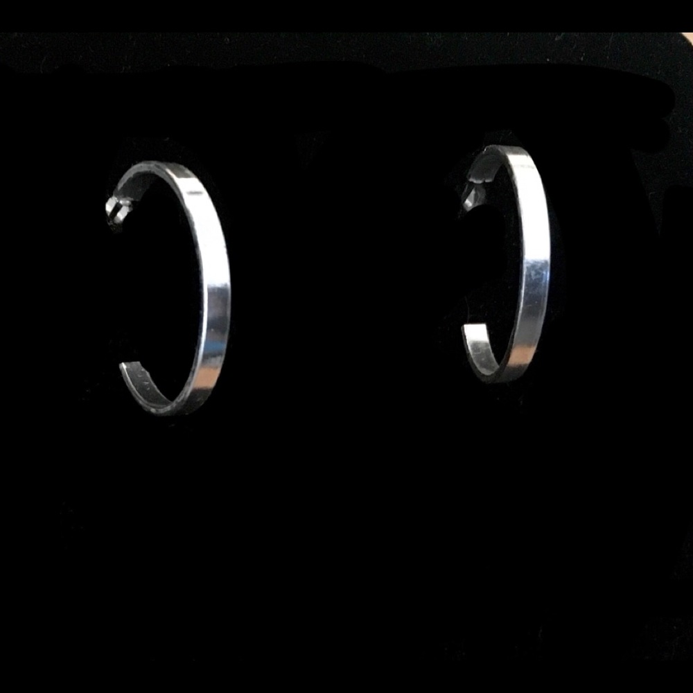 Silver hoops